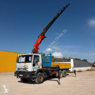Iveco dropside crane truck