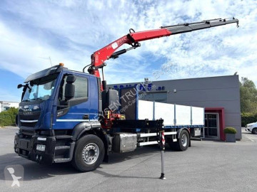 Iveco dropside crane truck
