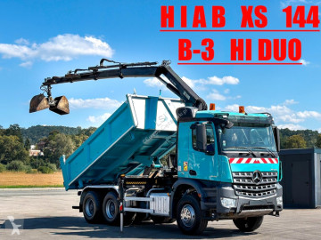 Camión Mercedes Arocs 2640 Kipper + HIAB 144 + FUNK * Bordmatic!