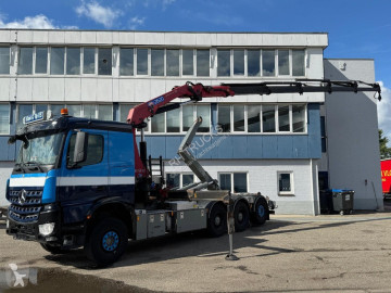 Camión Mercedes Arocs 3251 8X4 EURO 6 + HMF 2620K-RC + REMOTE CONTROL + JOAB HOOKLIFT