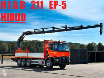 Camión Renault C430 Pritsche 7,10 m HIAB 211 EP-5 * FUNK * 8x4