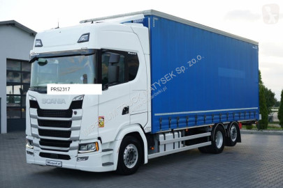 Camión Scania P S 450 / FIRANKA 8,2 m / 6x2 / OŚ PODNOSZONA / EURO 6