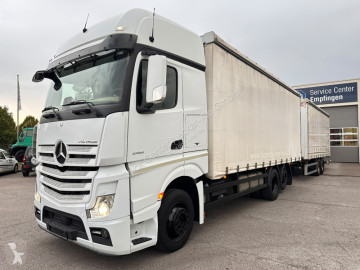 Camión Mercedes Actros 2551 Komplettzug + WEB-Anhänger SOFORT