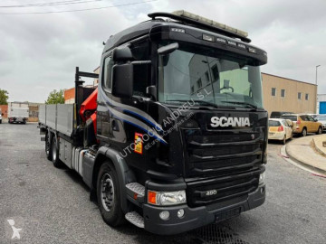 Camião grua caixa aberta Scania