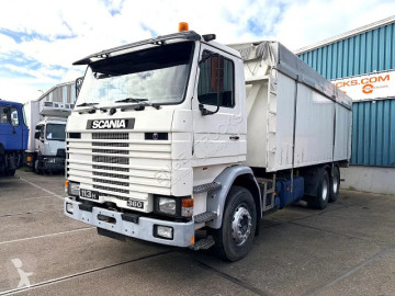 Camião Scania 113 R-360 HL 6x2 FULL STEEL SUSPENSION BULK KIPPER (MANUAL GEARBOX / FULL STEEL SUSPENSION / 10 TIRES / 2x P.T.O. / LIFT-AXLE / E
