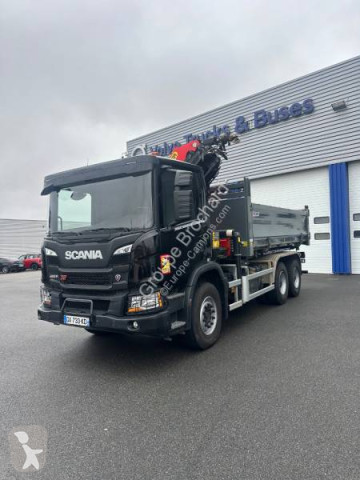 Scania two-way side tipper truck