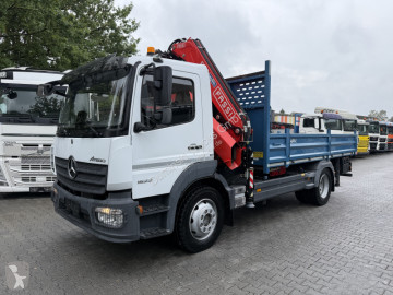 Mercedes dropside crane truck