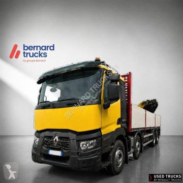 Camion grue ridelles Renault