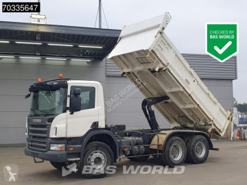 Scania three-way side tipper truck