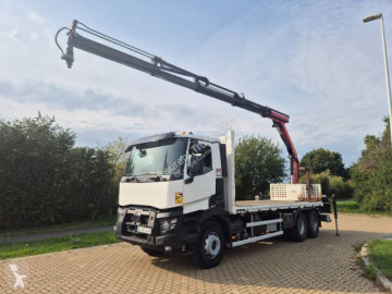 Renault dropside crane truck