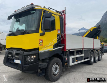 Renault dropside crane truck