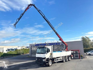 Renault dropside crane truck