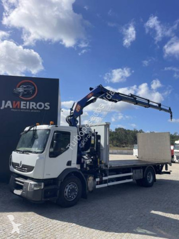 Renault dropside crane truck