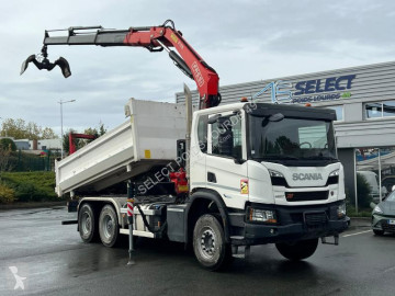 Scania two-way side tipper truck