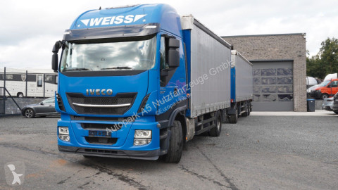 Kamion Iveco Stralis 500E6 Pritsche + Plane Zug Schwarzmüller