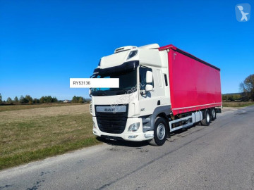 Kamion DAF CF CF 410 /Solówka/Firanka/Automat/oś skrętna podnoszona /Sprowadzo