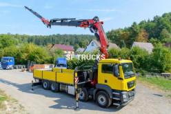 Camion plateau standard MAN grue fassi 80tm jib treuil