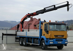 Teherautó Iveco Trakker 380 * Pritsche 7,20m + KRAN * 6x4 használt plató