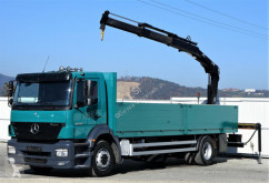 Camion plateau occasion Mercedes Axor 1828 Pritsche 7,40 m + KRAN