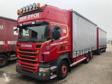 Lastbil med släp Scania R 440 skjutbara ridåer (flexibla skjutbara sidoväggar) begagnad