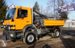Camion Mercedes 1823 4x4 HIAB 065 Kran Cran Kipper Pflug plateau occasion