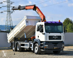 Kamion MAN TGA 26.350 Kipper 5,40 m + Kran 6x4 Top Zustand plošina použitý