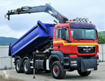Teherautó MAN TGS 33.360 Kipper 4,90 m + Kran *6x6! használt plató