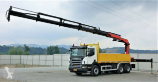 Camion Scania P340 Pritsche 5,40m +Kran *6x4*Topzustand! plateau occasion