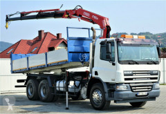 Camión DAF CF 75.360 *Kipper 6,10 + Kran*6x4 *Topzustand! caja abierta usado
