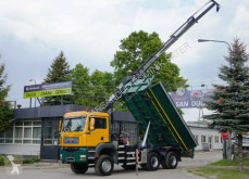 Camion benne MAN TGA 26.400 6x6 HMF 1460 K3 BORDMATIK Kran Kipper