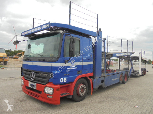 شاحنة Mercedes حاملة سيارات Actros 2 6 ديزل رافعة بلجيكا