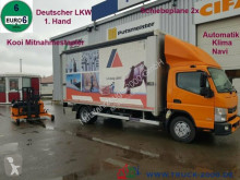 Camião Mercedes Canter 8C18 Edscha 3.5t.NL Mitnahmestapler 1.5t. caixa aberta com lona usado