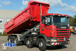 Camion benă second-hand Scania R124CB 8x4, Mulde, Hydr. Klappe, Schalter, 420PS