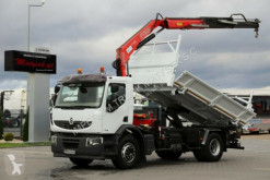 Ciężarówka Renault LANDER 280/4X2/3 SIDED TIPPER+CRANE FASSI F130 platforma używana