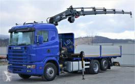 Teherautó Scania 164L 580 Pritsche 6,30m +Kran /FUNK Topzustand! használt plató