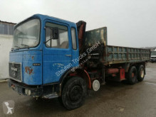 MAN 26.321 K 6X4 Kipper lang Kran voll Blatt Steel truck used tipper
