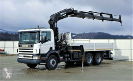Camion Scania 114G 340 Pritsche 6,10m +Kran *6x4*Topzustand! plateau occasion