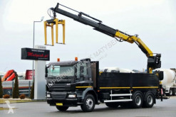 Camion plateau DAF CF 85.410/6X4/ BOX + CRANE FASSI F190/SADDLE /