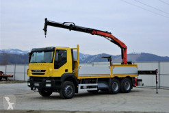 Iveco Trakker 360 * Pritsche 6,10m + KRAN/FUNK * 6x4 truck used flatbed