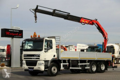 Ciężarówka platforma DAF CF 85.360/6X2/ BOX-7,5M+CRANE FASSI F170 + RADIO