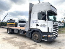 Camion plateau Scania 124L-420 TOPLINE - 7m70 platform - manual grs 900 3+3 - AIR suspension