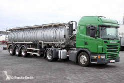 Camion citerne Scania G 480 E6 Edelstahl-Sau- und Druckauflieer 8mm