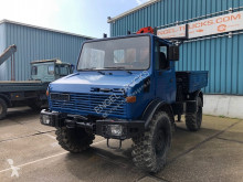 Camion cassone Mercedes UNIMOG WITH OPEN BOX AND PALFINGER CRANE (FULL STEEL / MANUAL GEARBOX)