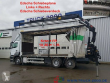 Camion centinato alla francese Mercedes 2636 Kran Hiab XS 144 Schiebeplane L+R + Dach BC