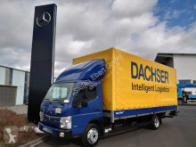 Mitsubishi ponyvával felszerelt plató teherautó Fuso Canter 7C18 Pritsche/Plane + LBW EU6