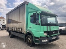 Teherautó Mercedes Atego 1518 használt ponyvával felszerelt plató