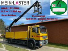 MAN LKW Pritsche Bracken/Spriegel TGM 18.280 HIAB 122 Duo 8,2 m-1.4T Pritsche 6,1m