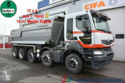 Renault tipper truck Kerax 520 DXI 10x4 Meiller 1.Hand Halfpipe Stahl