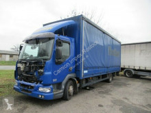 DAF tarp truck 45LF220 Gardine mit Bordwand + LBW, Motorschaden