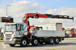 Грузовик Scania P 420 / 8X2 / BOX + CRANE FASSI F455XP/RADIO CON платформа б/у